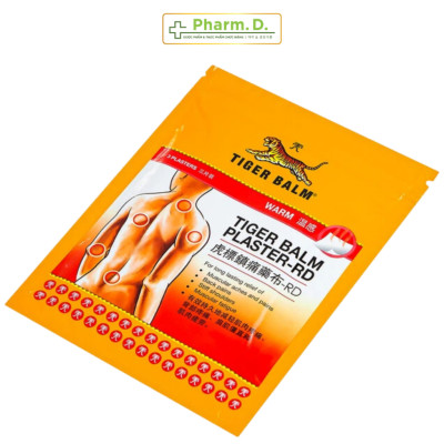 Hộp miếng dán Tiger Balm Plaster - RD Haw Par giảm mỏi cơ, đau và nhức cơ size (7cm x 10cm) và (10cm x 14cm)