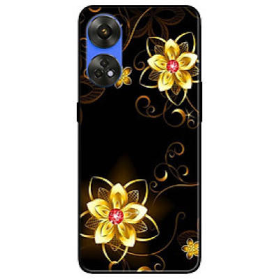 Ốp lưng dành cho Oppo Reno 8T 4G - Reno 8T 5G - Reno 10 5G - Reno 10 Pro 5G - Họa Tiết Hoa Vàng - Hàng Chính Hãng