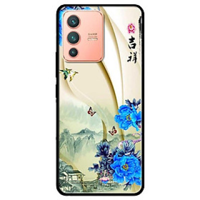 Ốp lưng dành cho Vivo V23 5G / S12 - Vivo Y15s / Y15A mẫu Hoa Xanh và Bướm