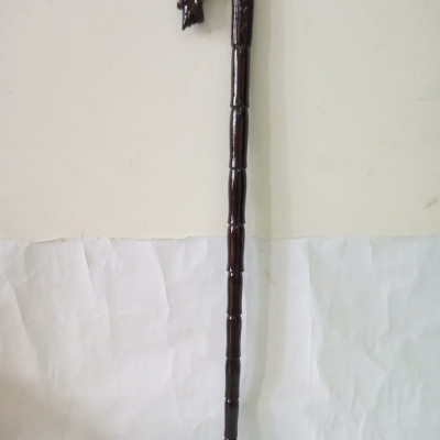 Dụng cụ Gậy batoong gỗ chống trơn trượt dành cho người già