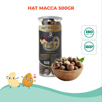 [Tặng Kèm Lưỡi Khui] Hạt Macca Úc Nứt Vỏ Nhập Khẩu - Hũ Nắp Nhôm 500g - Hạt Dinh Dưỡng Cao Cấp FAMINUTS