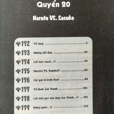 Sách - Naruto - Tập 20 - Naruto Vs. Sasuke!! (Tái Bản 2025)