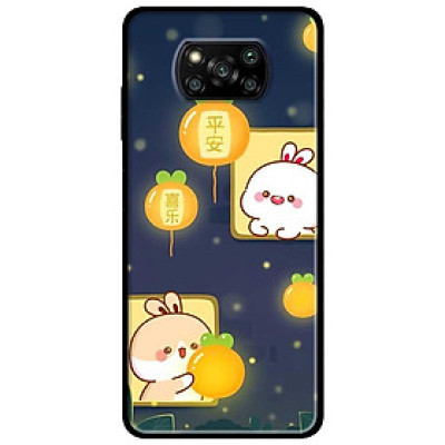 Ốp lưng dành cho Xiaomi Poco X3 mẫu Thỏ Quả Cam