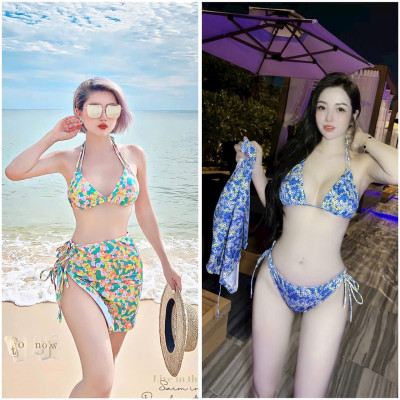 Bikini Tam Giác Kèm Khăn