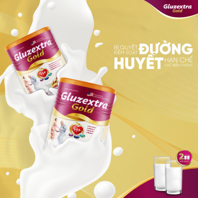Sữa tiểu đường COMBO MUA 3 TẶNG 1 GLUZETRA GOLD hơn 20 loại hạt với sữa non nhập khẩu từ Mỹ giàu dinh dưỡng 400g/lon