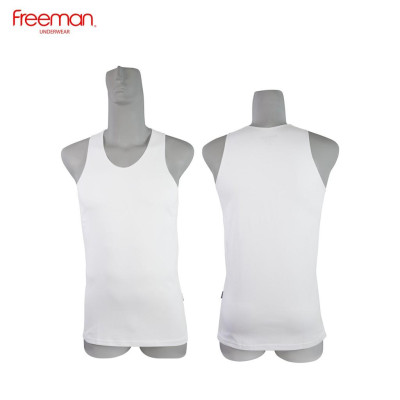 Áo thun nam ba lỗ viền áo mỏng cotton FREEMAN ASF207