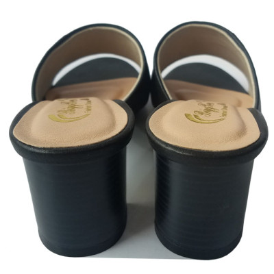 Dép Cao Gót Nữ Da Bò BIGGBEN Cao 5 Phân DCG49