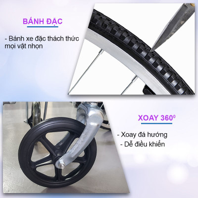 Xe lăn tay cơ bản cho người già, Nhiều mẫu lựa chọn - Hàng chính hãng NIKITA 2024