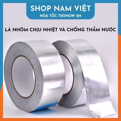Băng Keo Giấy Bạc Nhôm Chịu Nhiệt Chống Nước Để Vá Thau Rổ, Chống Thấm Nhà Bếp