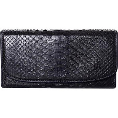 Ví Nữ Da Trăn Huy Hoàng HT3302 (19 x 11 cm) - Đen