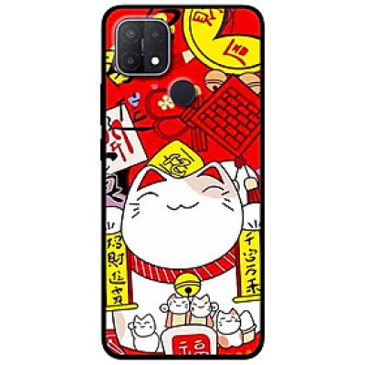 Ốp lưng dành cho Oppo A15 / A15s mẫu Mèo Nằm Chờ Cá