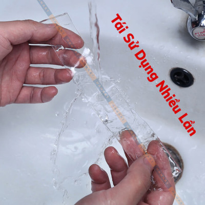 Băng Dính 2 Mặt Đa Năng Keo Trong Suốt Dày 2mm Băng Dính Nano Dán Tường Siêu Dính