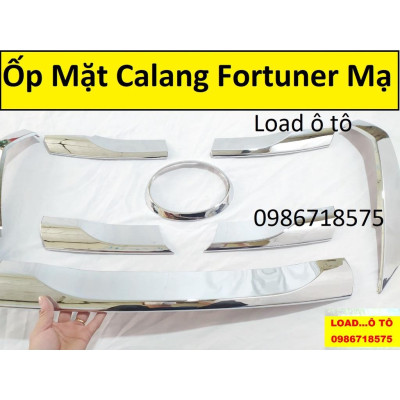 Bộ Ốp Trang Trí Mặt Ca lăng Fortuner 2022-2017 Mạ Crom Cao Cấp