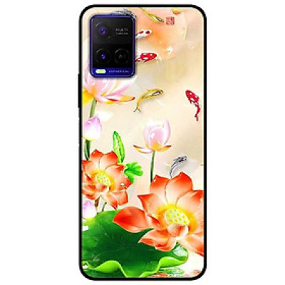 Ốp lưng dành cho Vivo Y21 - Vivo Y21s mẫu Sen Nở Và Koi