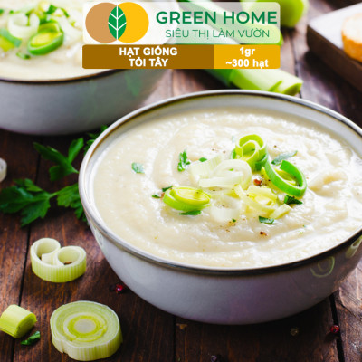 Hạt Giống Tỏi Tây GreenHome, Gói 1g~300 hạt, Giống Hành Baro, Dễ Trồng Quanh Năm, Kháng Bệnh Tốt G18