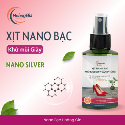 Xịt Khử Mùi Giày Công Sở Nữ Nano Bạc Hoàng Gia 100ml - Khử Khuẩn, Chống Hôi Chân Hiệu Quả