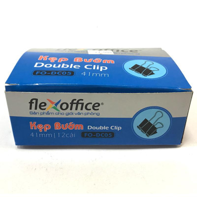 Kẹp Bướm 41mm Flexoffice FO-DC05 (12 Chi Tiết)