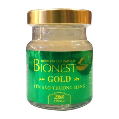 Yến sào Bionest Gold cao cấp 26% (hộp quà tặng 6 lọ)