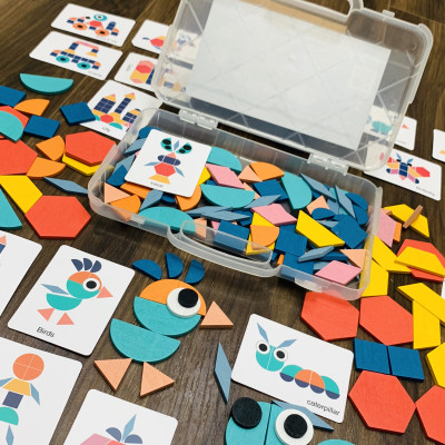 Đồ Chơi Xếp Hình Gỗ 180 Chi Tiết Ghép Được 1000 Hình Kèm Bộ 42 Thẻ Học Ghép Vần Chữ Cái Và Số Đếm Cho Trẻ Từ 2 Đến 6 Tuổi Sáng Tạo 