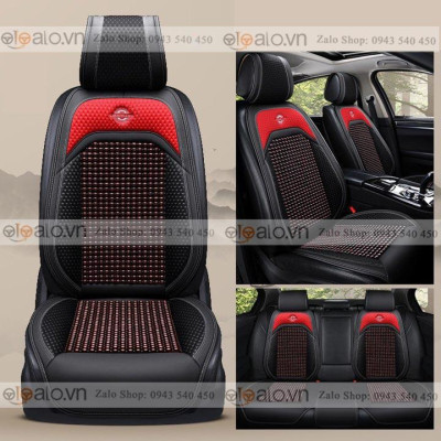 Áo trùm lót bọc ghế da xe ô tô Toyota Zace da hạt gỗ tự nhiên CAO CẤP