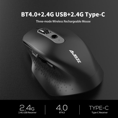 Chuột  Ajazz i660T BT4.0 2.4G có thể sạc lại nhiều chế độ không dây thay thế cho Máy tính để bàn Mac Notebook