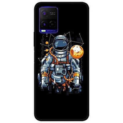 Ốp lưng dành cho Vivo Y21 - Vivo Y21s mẫu Phi Hành Gia Mặt Trăng