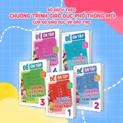 Sách - Đề Ôn Tập Từ Vựng Và Cấu Trúc Tiếng Anh Lớp 2 - Megabook