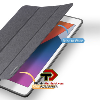 Bao da cho iPad 10.2 2019 (iPad Gen 7) chính hãng Dux Ducis Domo có ngăn để bút - Hàng chính hãng