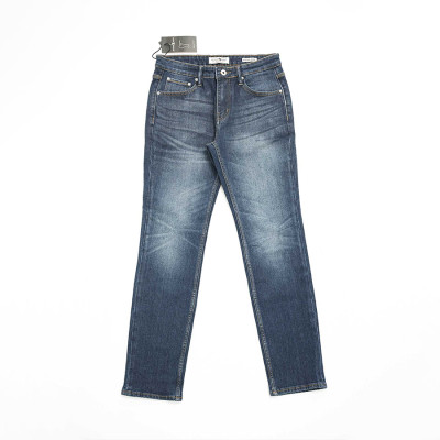 Quần Jeans Nam Cao Cấp HUNTER X-RAYS  Form Slimfit Thun Màu Xanh Đậm Phủ Dơ Bụi D27