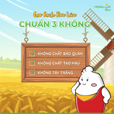 Gạo ST25 Hoa Lúa túi 2kg - Dẻo nhiều, mềm cơm, thơm đặc trưng (Sản phẩm mới)