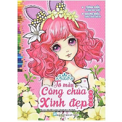 Sách Tô Màu Công Chúa Xinh Đẹp Công Chúa Đáng Yêu - Tân Việt Books