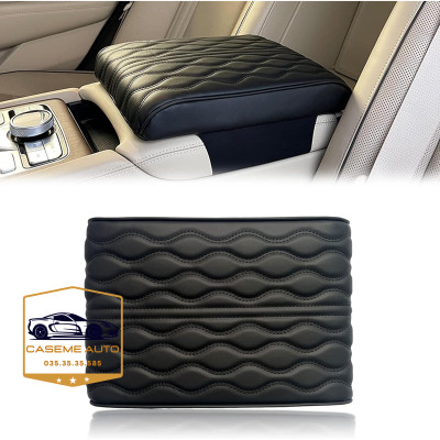 Đệm Tỳ Tay Ô Tô Xe Hơi Cao Su Non Nguyên Khối Bọc Da Nappa Cao Cấp Giúp Chống Mỏi Và Thư Giãn Lái Xe Đường Dài - Hàng Nhập Khẩu