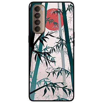 Ốp lưng dành cho Oppo Reno 4 Pro mẫu Trúc Trăng Đỏ