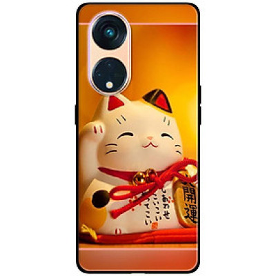 Ốp lưng dành cho Oppo Reno 8T 4G - Reno 8T 5G - Reno 10 5G - Reno 10 Pro 5G - Mèo May Mắn 10 - Hàng Chính Hãng