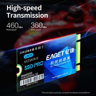 EAGET S300 SSD M.2(NGFF) Solid State Drive High Speed Transmission Compact Slient Shockproof SSD for PC Laptop 1TB