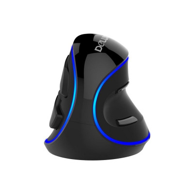 Chuột quang có dây Delux M618 Plus Blue Light 600/1000/1600 DPI 3 cấp độ với 6 nút cho PC Laptop