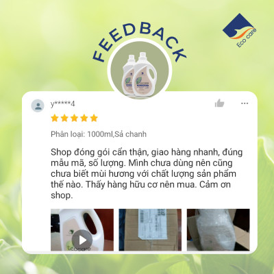 Nước lau sàn Hữu cơ đuổi muỗi tinh dầu thiên nhiên thương hiệu Ecocare