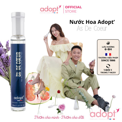 Nước hoa nam,nước hoa quang linh chính hãng Adopt as decour hương thơm sang trọng mạnh mẽ dung tích 30ml