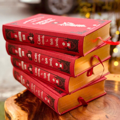 (Bìa cứng - Cạnh mạ nhũ vàng) TRỌN BỘ 4 TẬP CHIẾN TRANH VÀ HÒA BÌNH – Lev Nikolaievitch Tolstoi – Nguyễn Hiến Lê dịch - MaiHaBooks