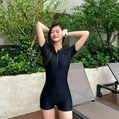 ĐỒ Bơi Nữ Liền Đùi Ngắn Tay