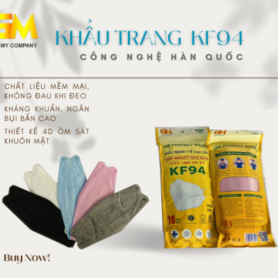Khẩu trang y tế KF94 bịch 10 cái