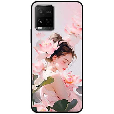 Ốp lưng cho Vivo Y12s - Y20 - Y20s - Y21 - Y21s - Y33s - Y33T - Thiếu Nữ Sen Đẹp - Hàng Chính Hãng