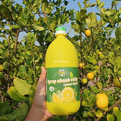 Syrup chanh vàng Chavi Chai 1 Lít (1.3 Kg) Nguyên Liệu Pha Chế Cho Nhà Hàng, Khách Sạn, Quán Cà Phê