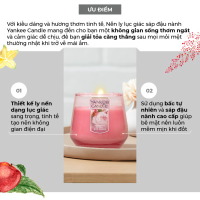 Nến Ly Lục Giác Sáp Đậu Nành 284gram từ Yankee Candle - Sunset Fields
