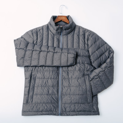 Ao khoác lông vũ màu Charcoal than chất liệu  cao cấp mềm mịn chống thấm nước siêu nhẹ siêu ấm áp giữ nhiệt ALGALV.23