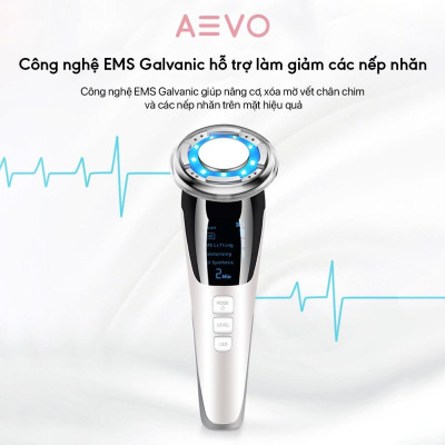 Máy chăm sóc da AEVO Hot & Cold 7 in 1 giúp chống lão hóa, mụn đầu đen, se khít lỗ chân lông, nâng cơ khoá ẩm