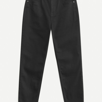 ROUTINE | Quần jean đen trơn form Slim Crop (chiều dài đến mắt cá chân) - 10S25DPA108CR1 | ROUTINE CÀ MAU