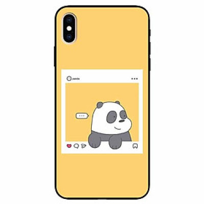 Ốp lưng dành cho Iphone Xs Max mẫu Chú Gấu Khung Hình
