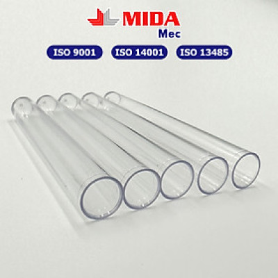 Ống nghiệm nhựa MidaMec 13x100 PS không nắp đóng gói 250 cái/bao