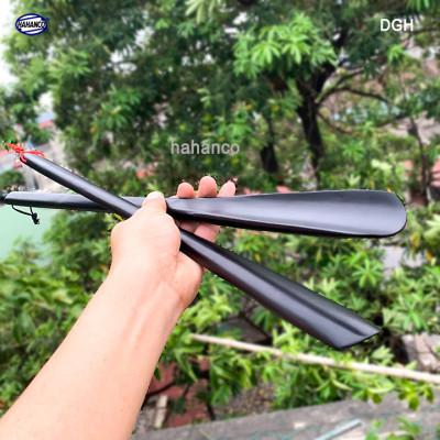 Đón gót giày dài 70cm gỗ Chiu Liu nguyên khối sơn mài VIP - DGH911 - Đón giày mọi tư thế cho Nam & Nữ